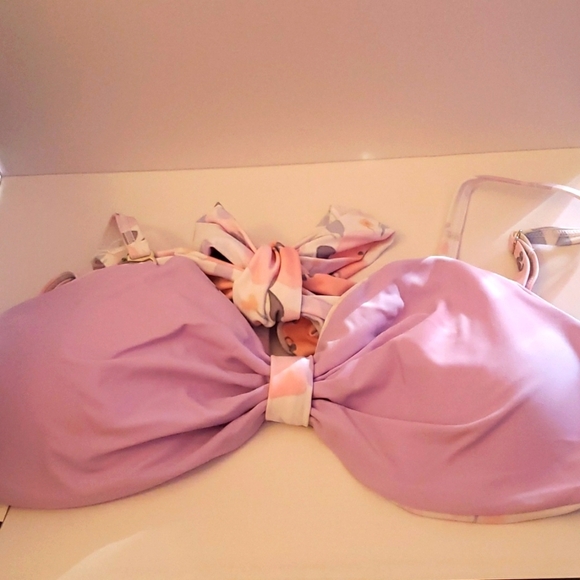 Summer Mae Reversible Butterfly Bow Tie Maternity Bikini Set Size Small - Picture 7 of 13